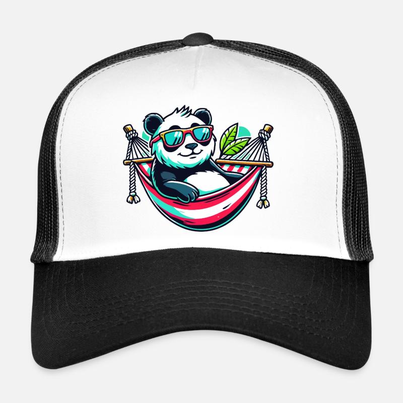 Panda - Trucker Cap - Weiß/Schwarz