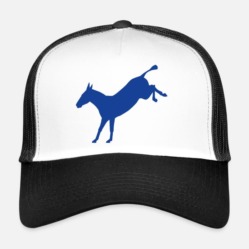 Rebellierender Esel - Trucker Cap - Weiß/Schwarz