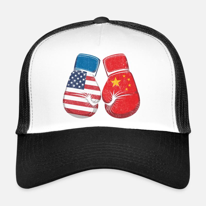 États-Unis vs Chine Casquette trucker 