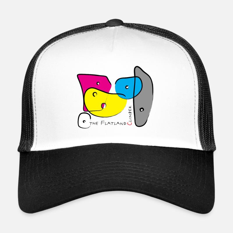 Bouldering Grips colour 3 - Trucker Cap - white/black