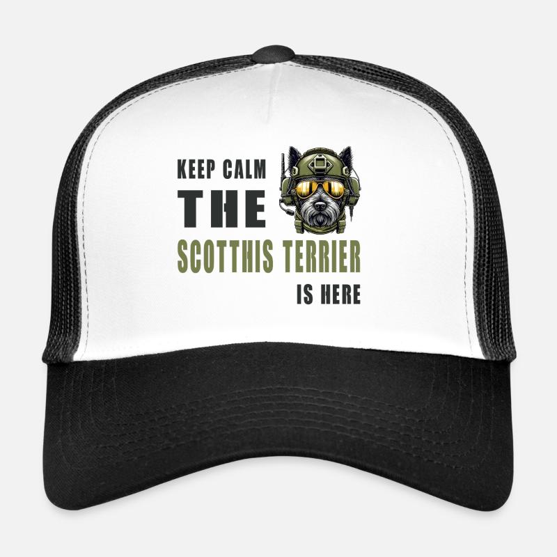 Terrier écossais Chien guerrier Casquette trucker 