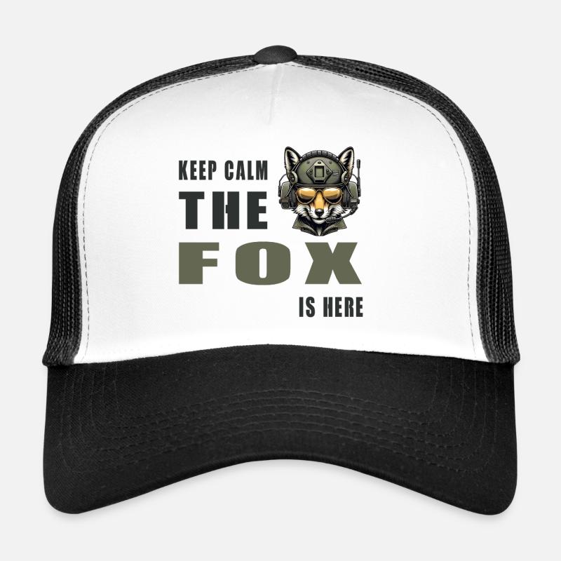 Keep calm - the fox is here Trucker Cap