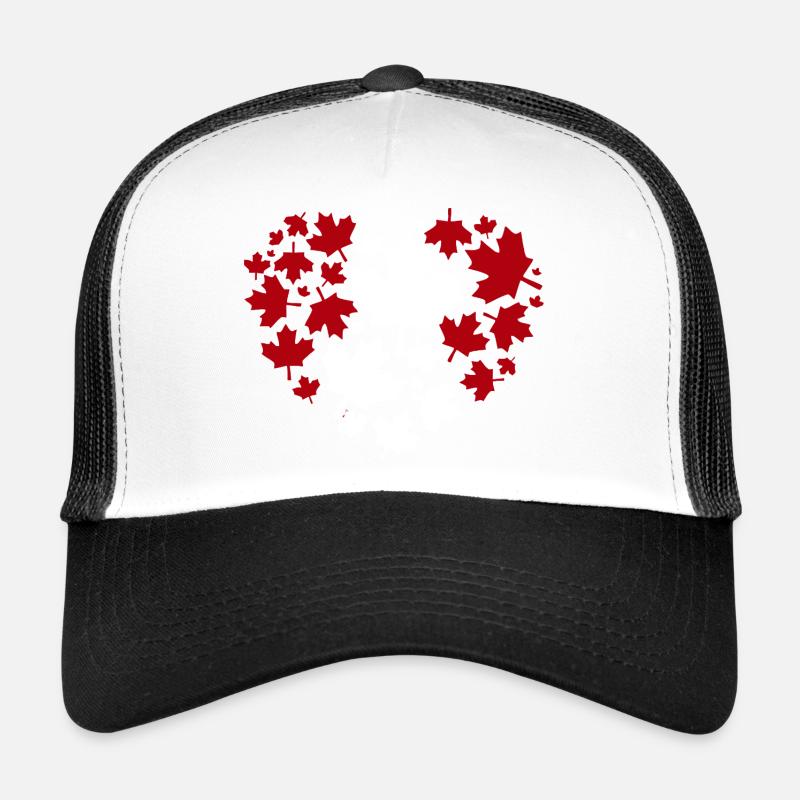 Ahornblatt Herzmuster Trucker Cap