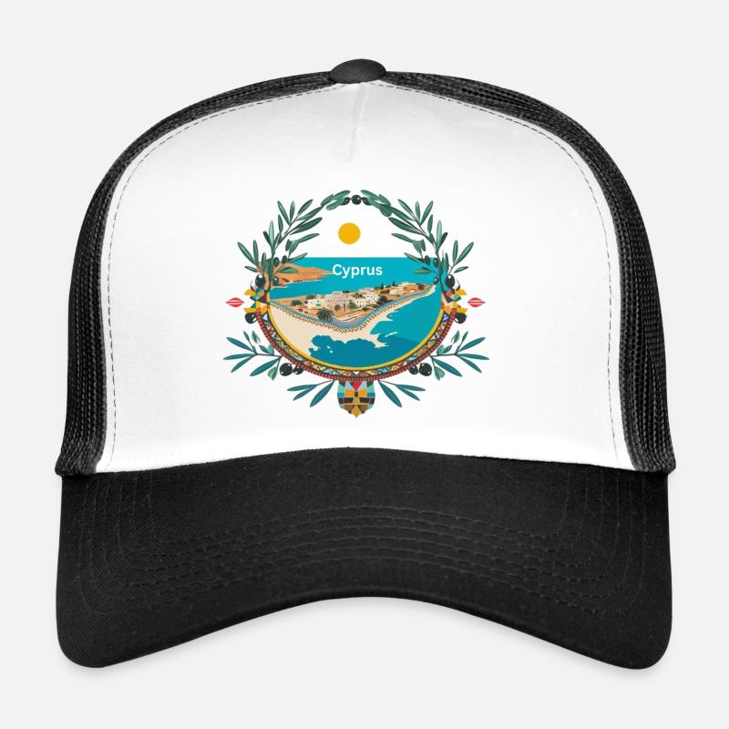 Motifs chypriotes Casquette trucker 