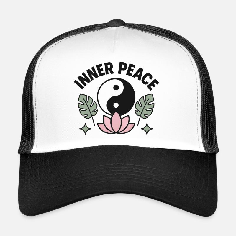 inner peace - Trucker Cap - Weiß/Schwarz