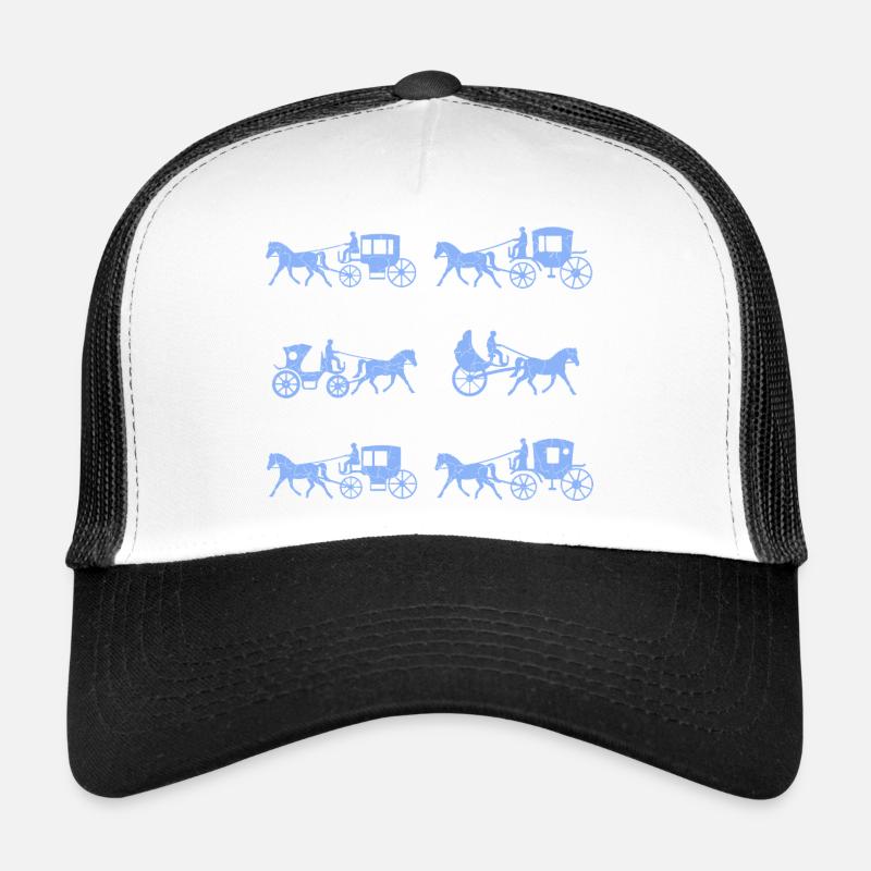 Kutsche Kutscher - Trucker Cap - Weiß/Schwarz