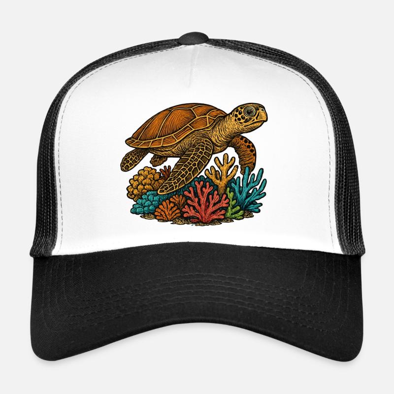 tortue de mer Casquette trucker 
