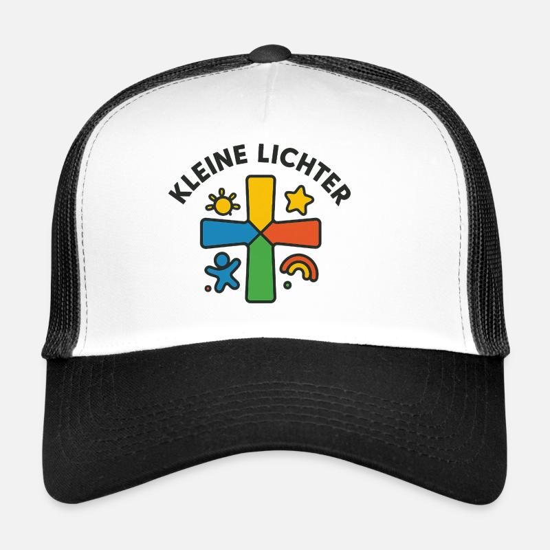 Croix colorée avec silhouette enfantine Casquette trucker 