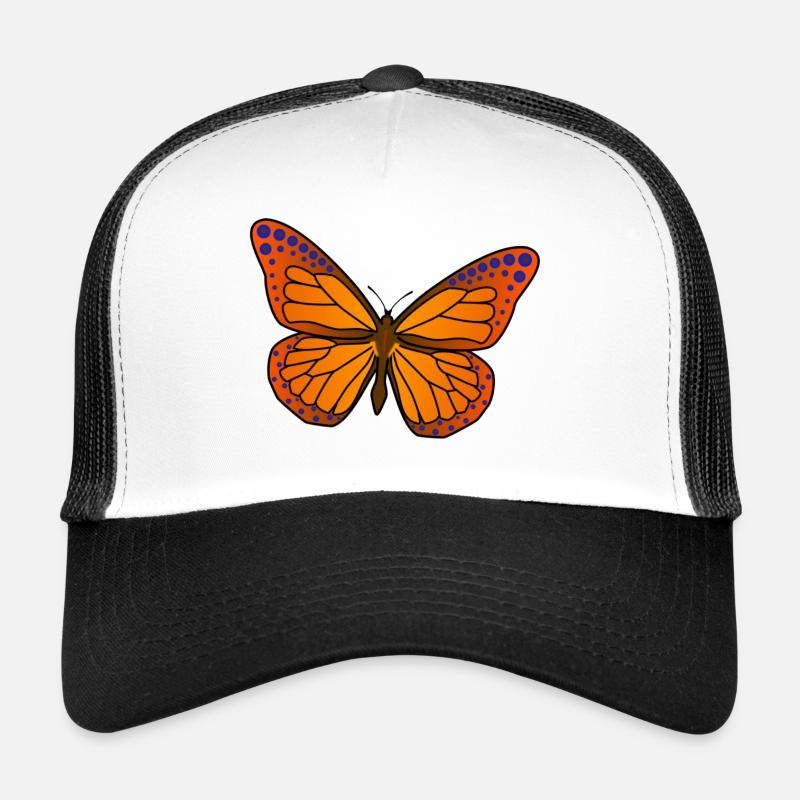 Vivid Butterfly Wings Illustration Trucker Cap