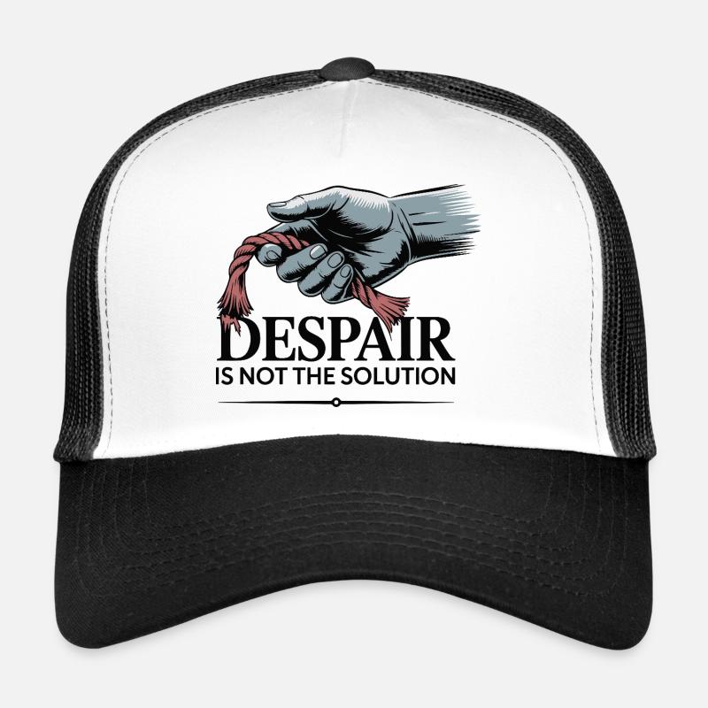 Resilient Hand Holding Frayed Rope Trucker Cap