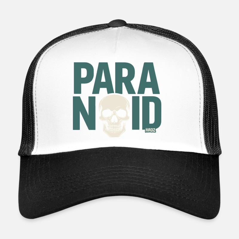 Paranoid Skull Trucker Cap