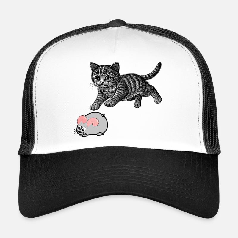 jeu du chat et de la souris Casquette trucker 