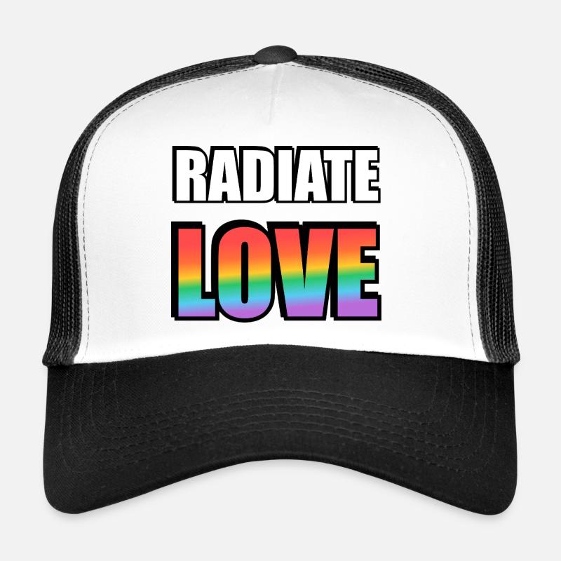 Radiate Love Rainbow Trucker Cap