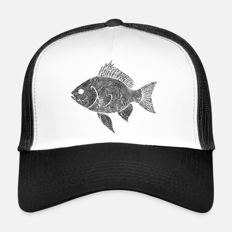 Pêche poisson Oeuvre Pêcheur Casquette trucker 