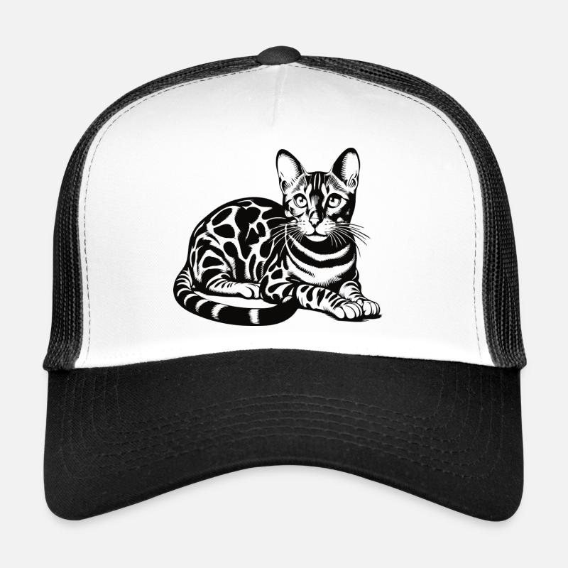 Bengal Cat Design – Wild, Beautiful and Unique Trucker Cap