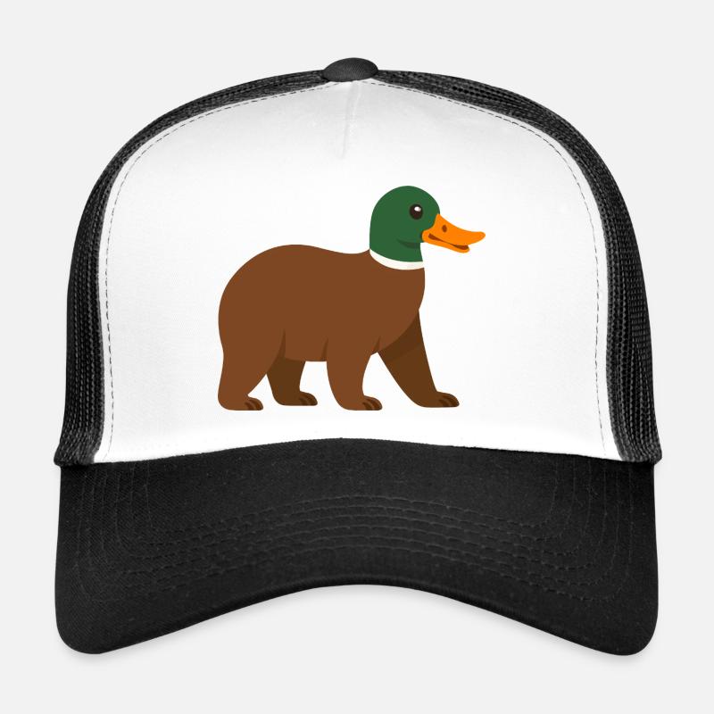 Le canard ours - il a du bec !  Casquette trucker 