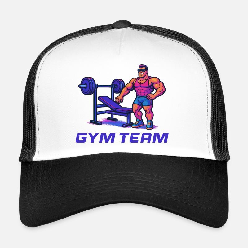 Bodybuilder Gym Comic Trucker Cap