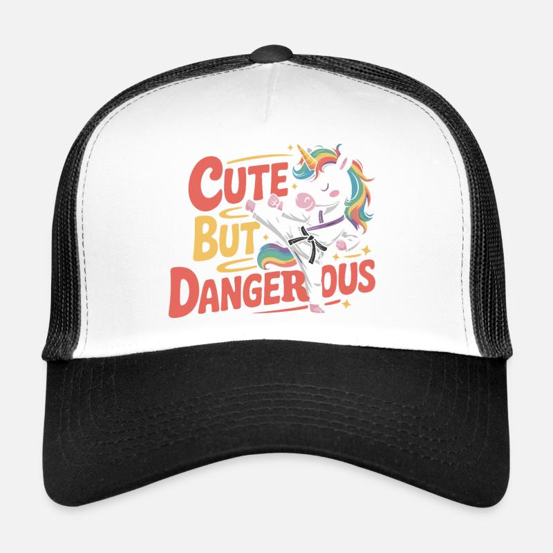 Karaté licorne mignon mais dangereux Casquette trucker 