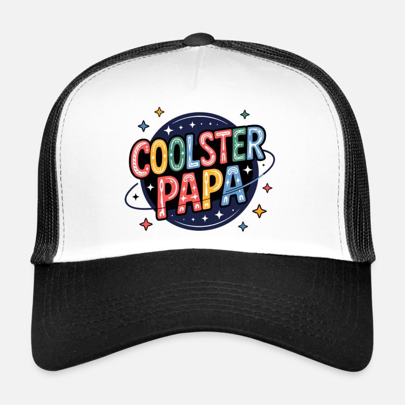 Coolest dad – typographie colorée Casquette trucker 
