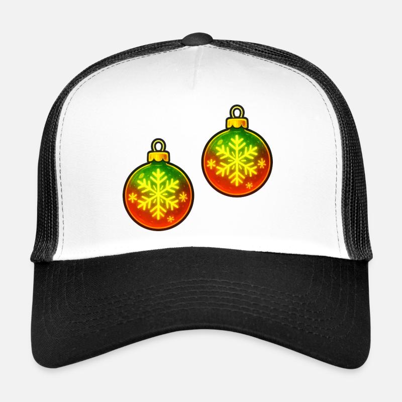 Bal de Noël Boule de Décoration en Flocons de Neige Casquette trucker 