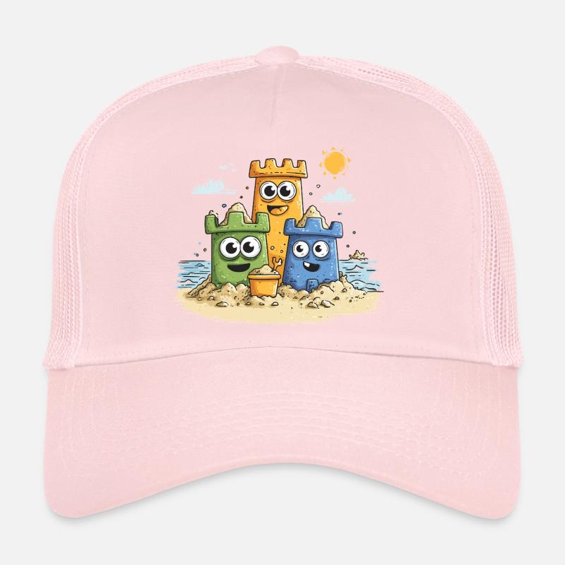 Sandbox heroes on the beach Trucker Cap