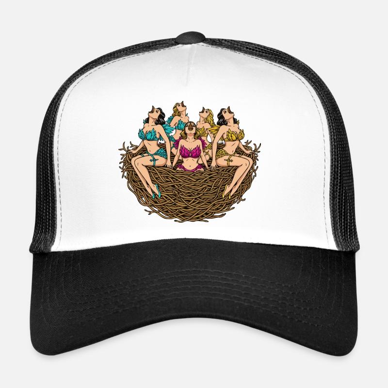 Dames du nid tropical en fleurs Casquette trucker 