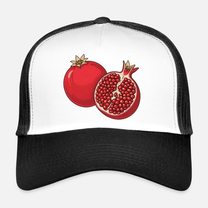 Illustration de grenade - Casquette trucker  - blanc/noir