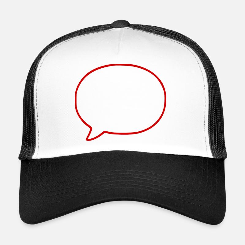Personalize your own speech bubble comic Trucker Cap
