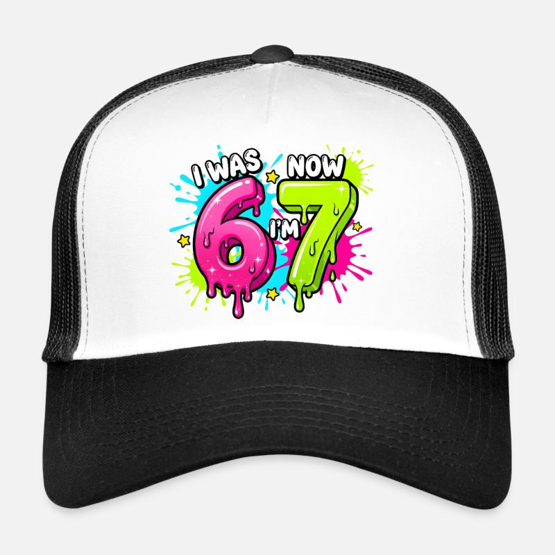 J’avais 6 ans, maintenant j’ai 7 ans et j’ai un design d’âge de 7 ans Casquette trucker 