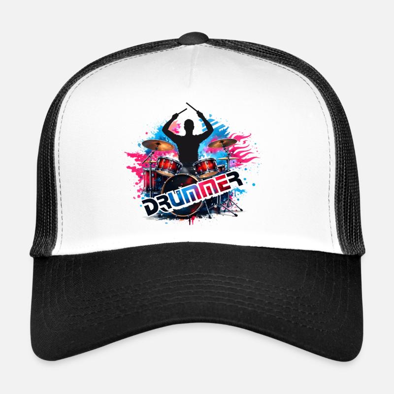 Conception de la puissance du batteur Casquette trucker 