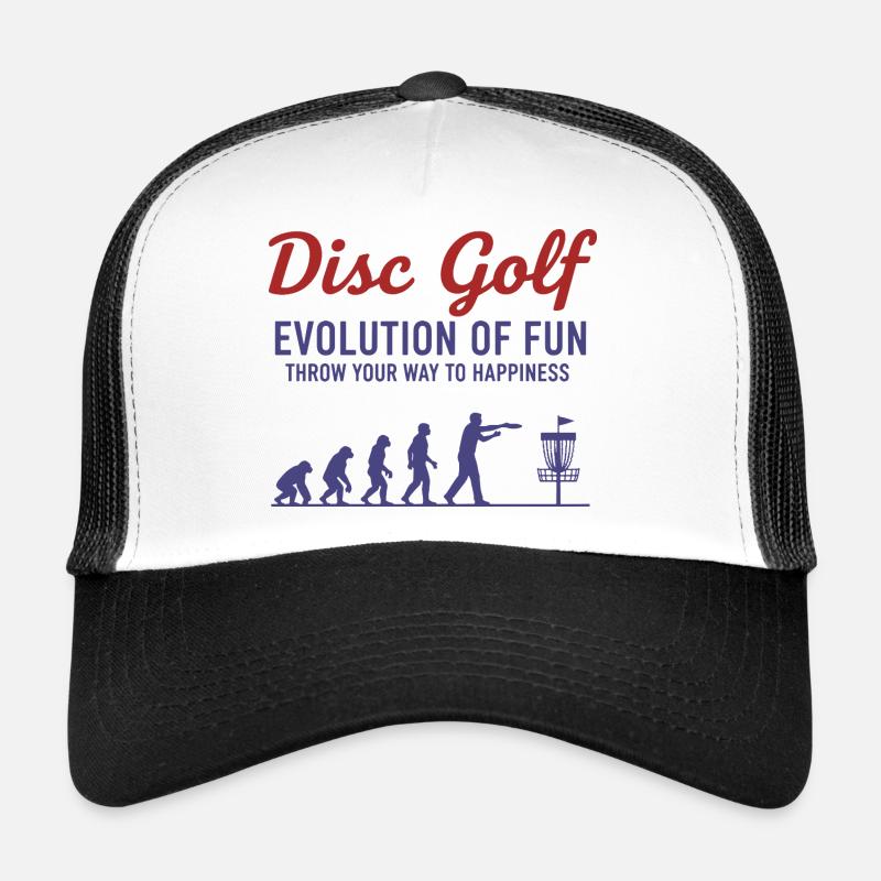 Disc Golf : Évolution du plaisir : lancez-vous Casquette trucker 