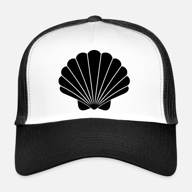 Symbole de coquillage Minimal Maritime Casquette trucker 