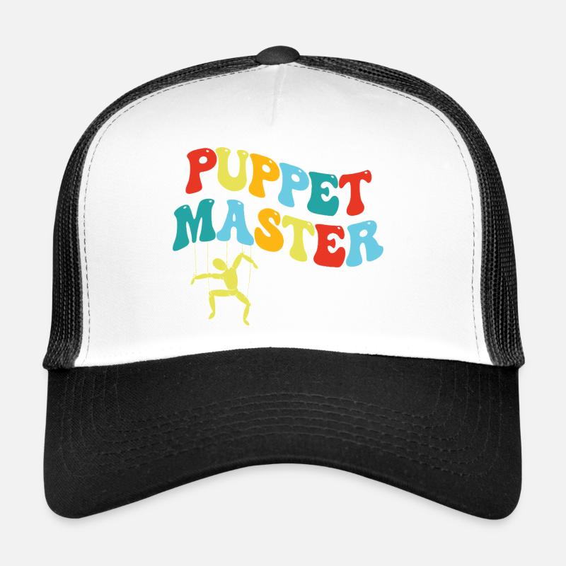 Puppet Master: Colorful Swing Silhouette Trucker Cap