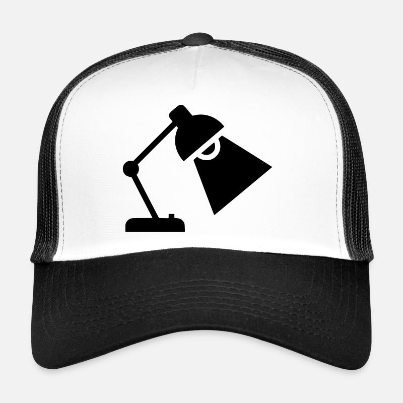 Silhouette de lampe de bureau Casquette trucker 