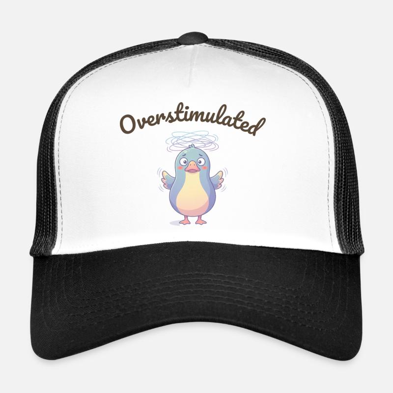 Confusion de Pengu Surstimulée - Casquette trucker  - blanc/noir
