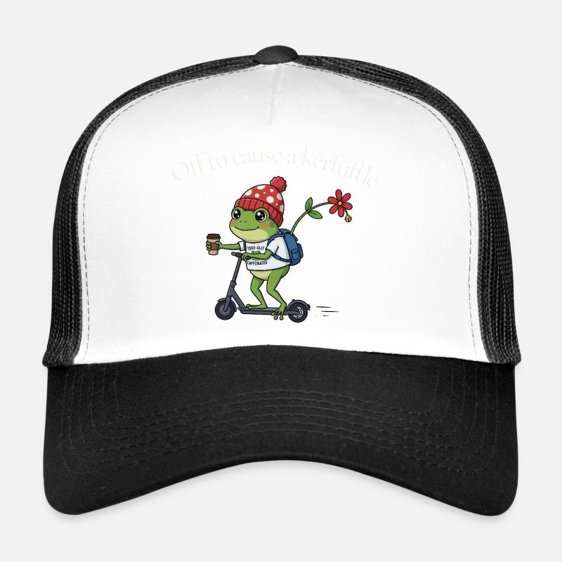 Frog on Tour Coffee Adventure Trucker Cap