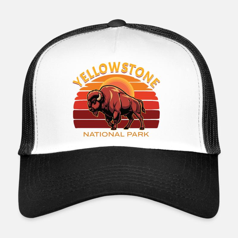 Bisons de buffle du parc national de Yellowstone Casquette trucker 