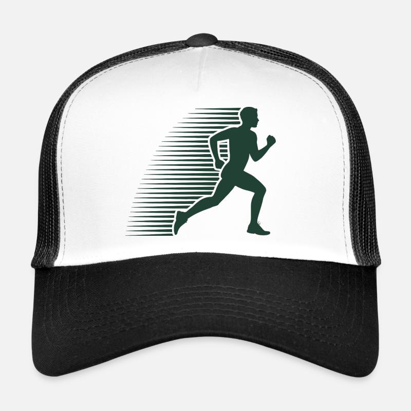 Silhouette en course au sprint Casquette trucker 