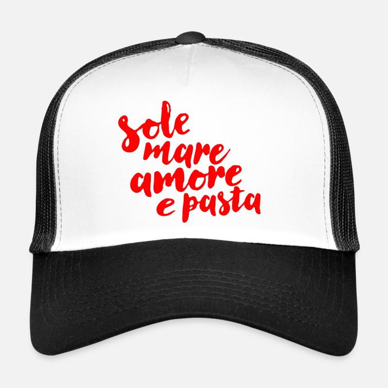 sole, mare, amore e pasta Trucker Cap