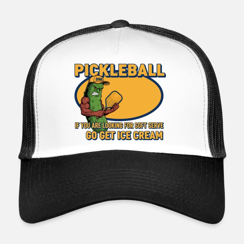 Pickleball Funny Player Go Get Cream Soft Trucker Cap