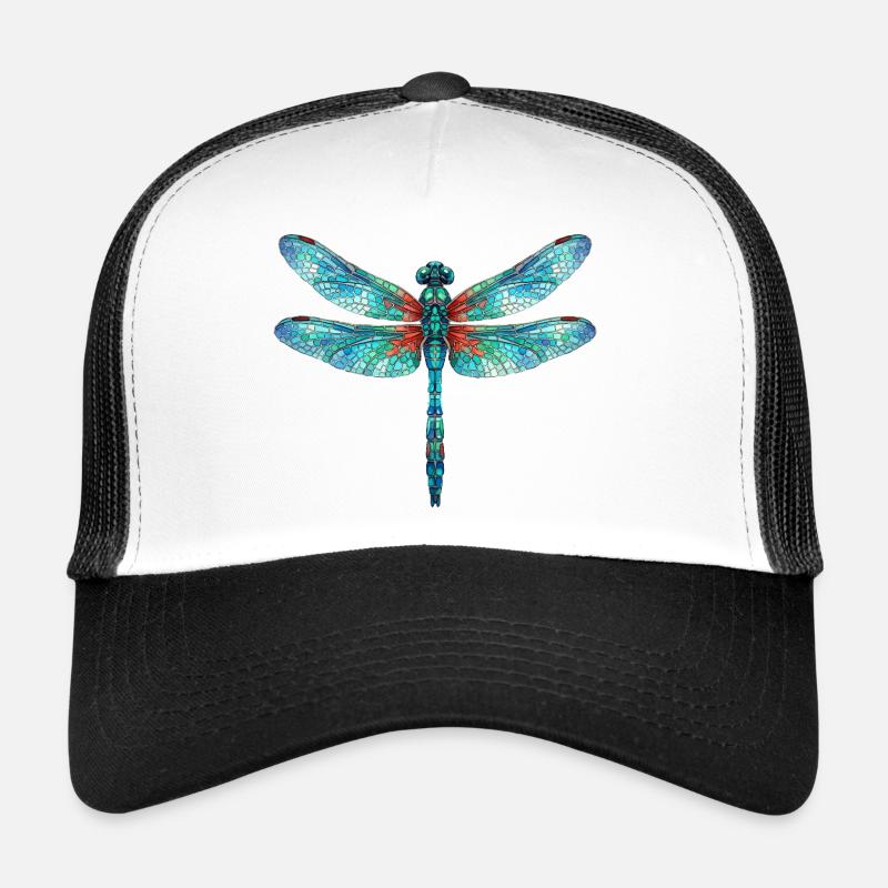 Libelle Mosaik Kunst — Aquarell Print Trucker Cap