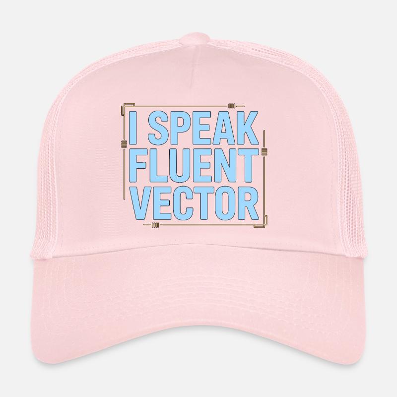 Designer de logos : je parle couramment graphiste vectoriel Casquette trucker 