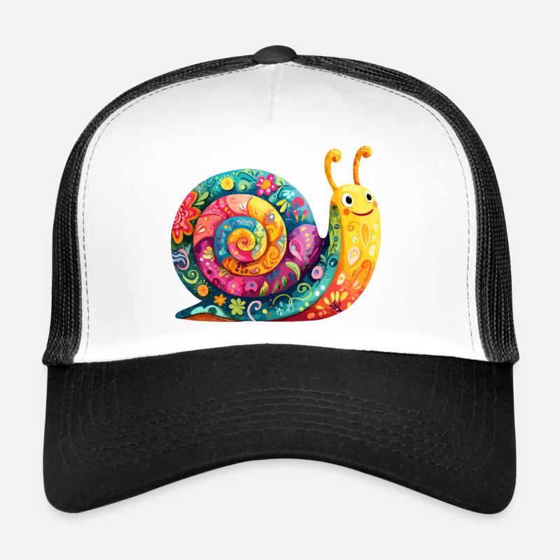 Colourful spiral Trucker Cap