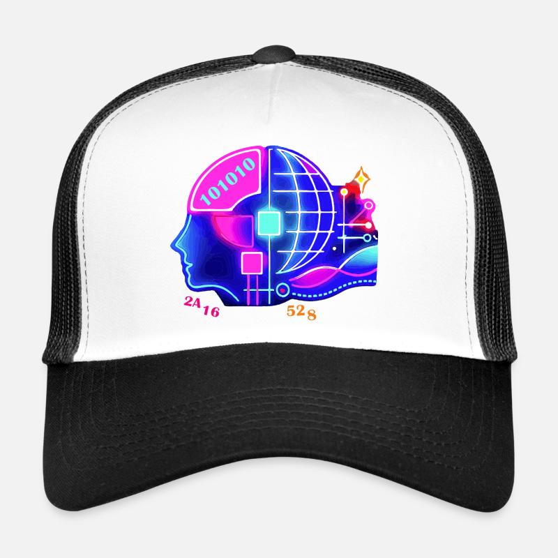 Merging AI and human intelligence - Trucker Cap - white/black