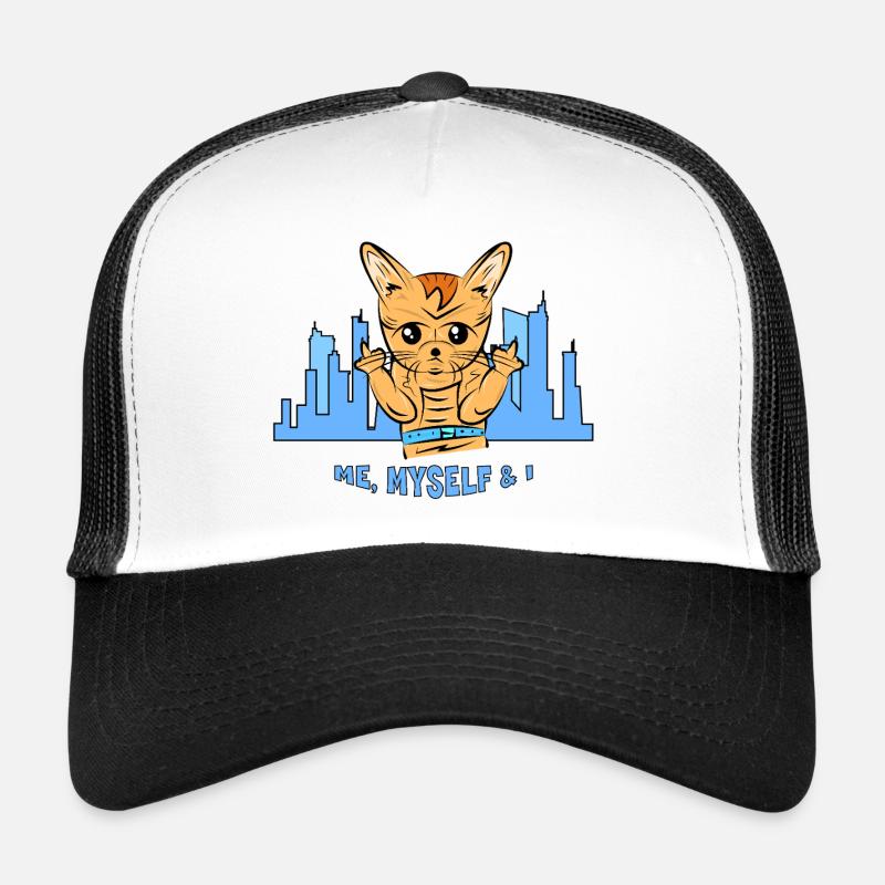 Chat urbain : moi, moi-même et moi Casquette trucker 