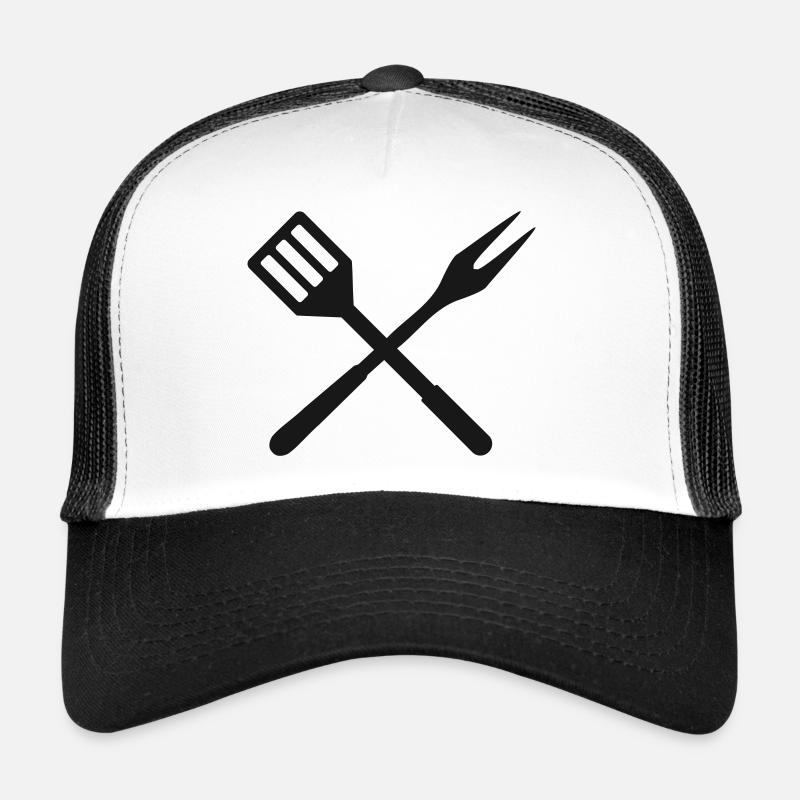 bbq - Trucker Cap - white/black