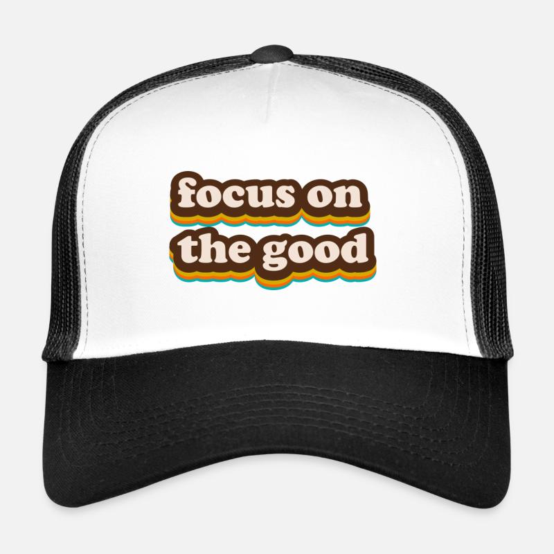 focus on the good - Trucker Cap - white/black