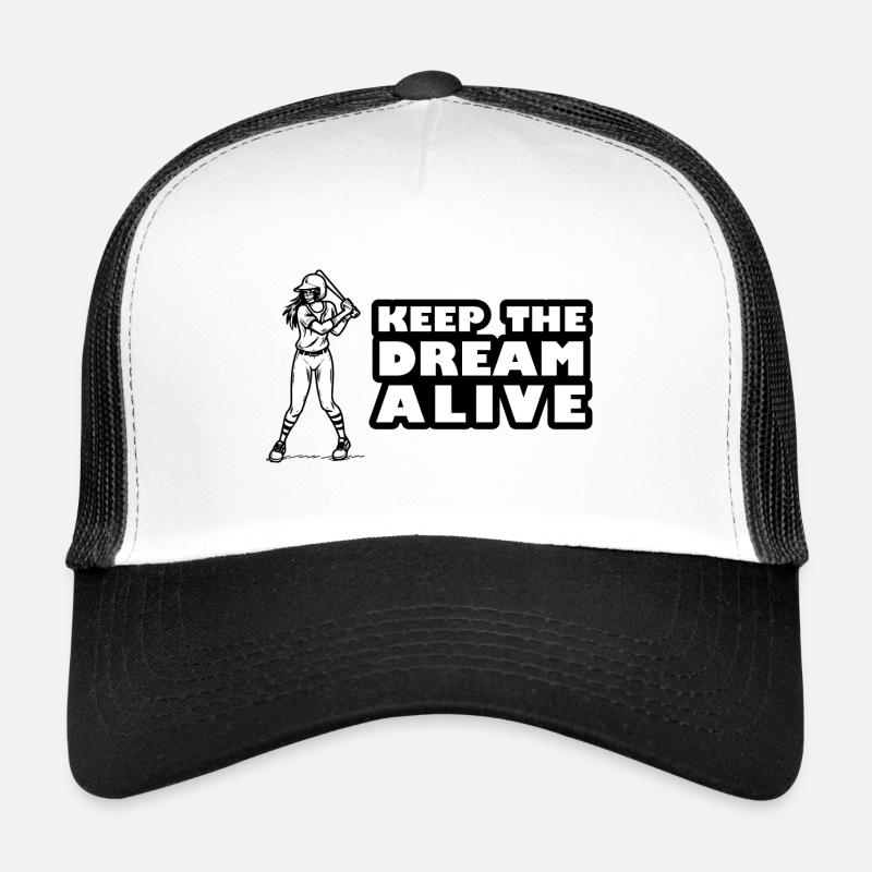 Den Traum am Leben erhalten - Trucker Cap - Weiß/Schwarz