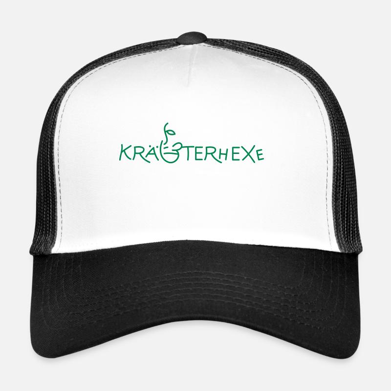 Kräuterhexe - Trucker Cap - Weiß/Schwarz