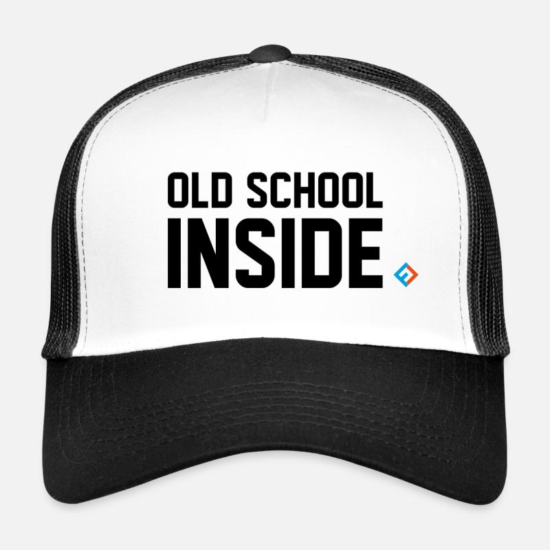 Old School Inside Black Casquette trucker 